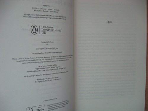 John Le Carre title page Signed Agent Running In The Field 1st politics thriller - Picture 3 of 4