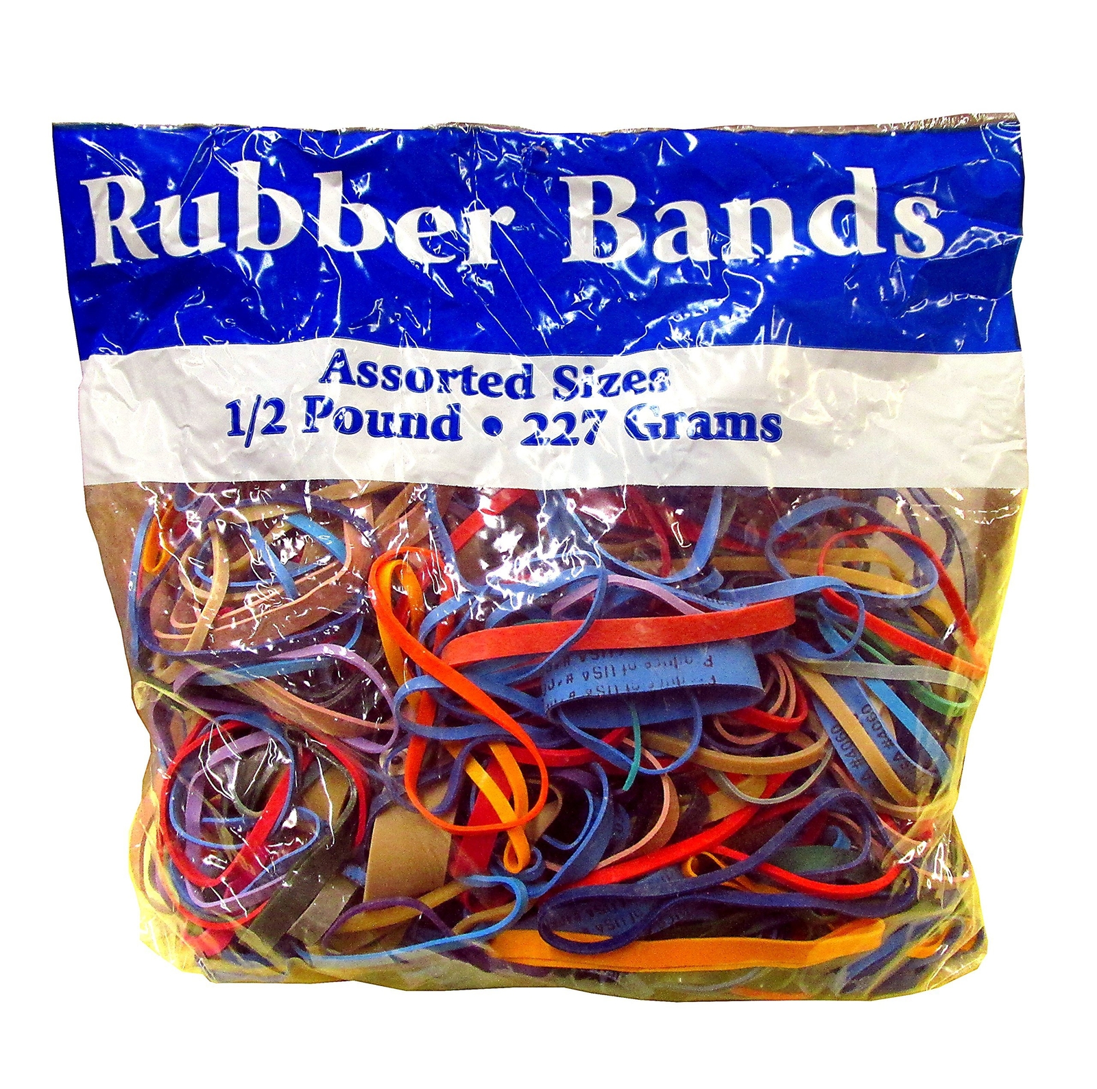 Alliance Rubber Bands Assorted Dimensions 227G/Approx. 400 Rubber Bands, Mult...