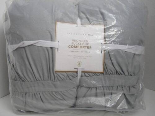 Pottery Barn Teen Pucker-UP Comforter Twin TwinXL Light Gray Color NWT - Picture 1 of 5