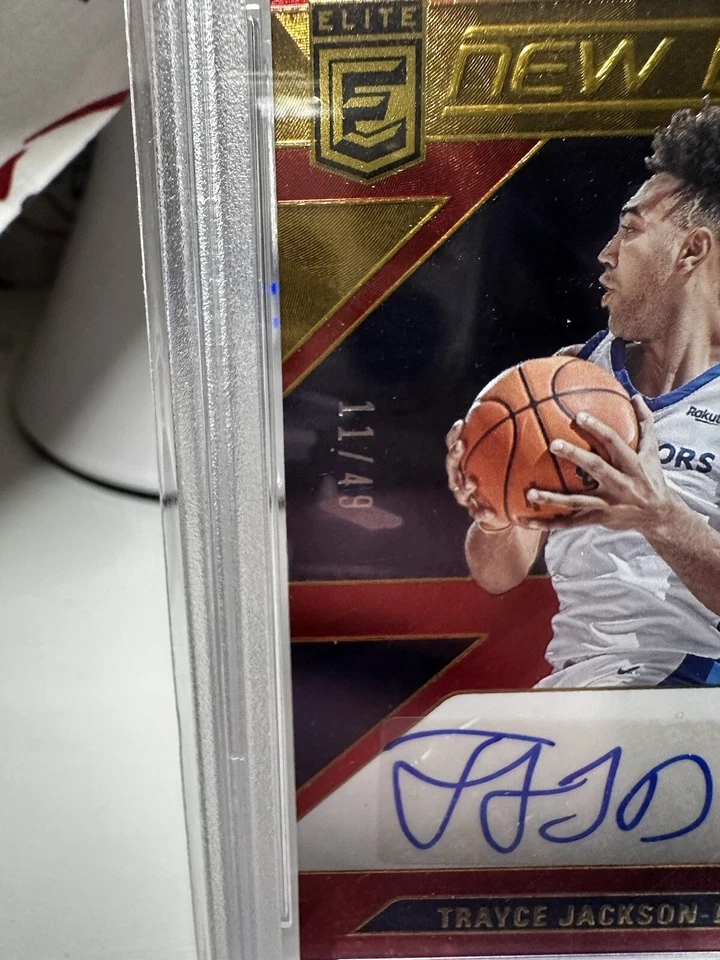 2023-24 Donruss Elite New Breed Autographs Trayce Jackson-Davis PSA 10 (AU RC) - Image 3 of 3
