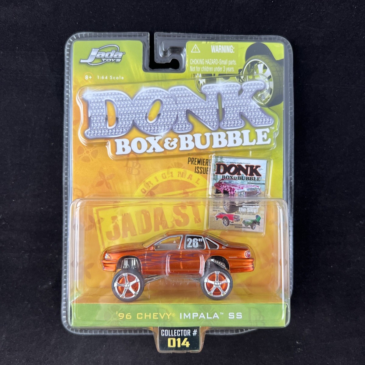 JADA TOYS DONK BOX AND BUBBLE 2006 WAVE 2 '96 CHEVY IMPALA SS