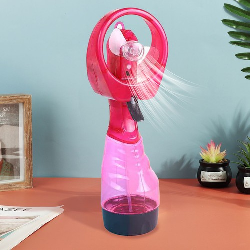 Handheld Portable Water Spray Fan Mist Cooler with Soft Blades -White/Pink/Yell - Picture 9 of 20