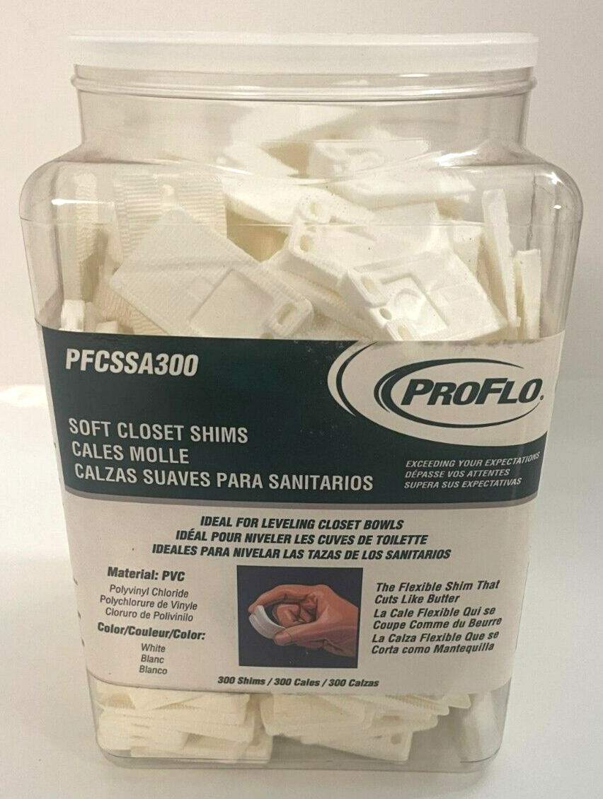 PROFLO PFCSSA300 Soft Closet Shims - (Pack of 300) | eBay