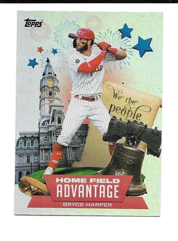 Bryce Harper 2022 Topps Series 1 Home Field Advantage SSP Foil Insert Homefield