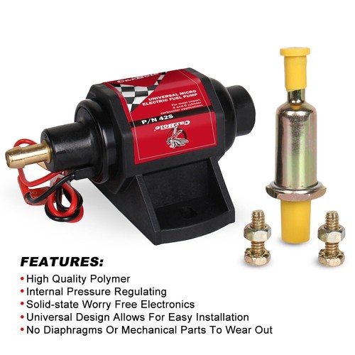 Universal Practical 42S Micro Electric Gasoline Fuel Pump 28 GPH 2-3.5PSI 12V - Picture 7 of 16