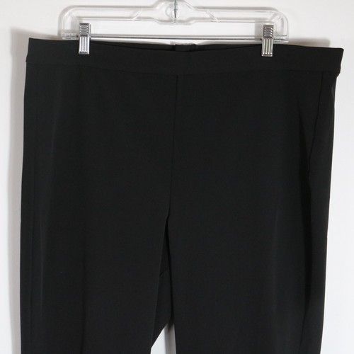 Pantalone J Crew Any Day Pixie donna XXL liscio elasticizzato twill nero vita alta caviglia - Foto 2 di 7