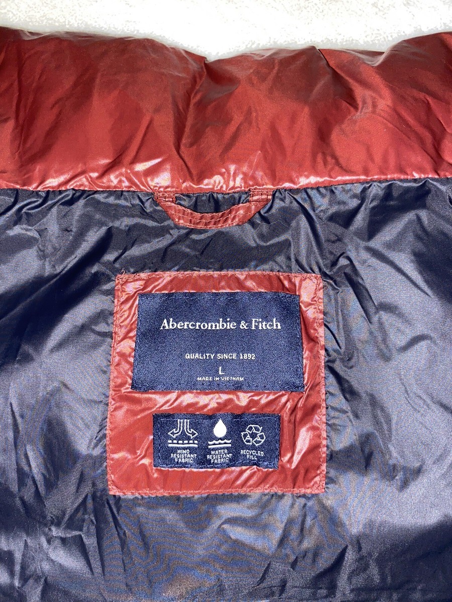 ◆アバクロ◆Heavyweight PUFFER VEST◆M・レッド◆ ◇アバクロ◇Heavyweight PUFFER VEST◇M・レッド◇