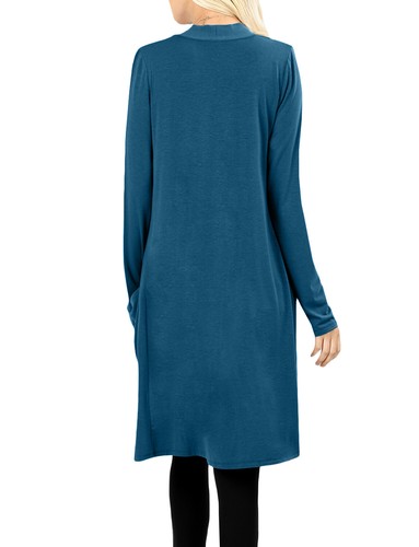 NE PEOPLE Damen Basic Langarm vorne offen lässig Taschen Cardigan NEUJ1440 - Bild 104 von 125