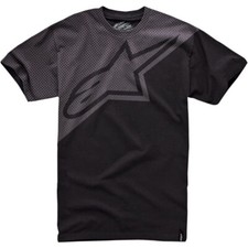 Alpinestars Blotched Casual Short Sleeve Tee T-Shirt Black/Gray YOUTH Medium YM