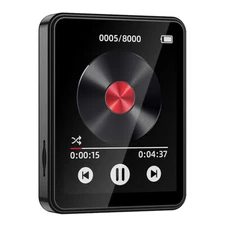 BT 5.3 MP4 Player Lossless 2.5" Music Player FM Radio Sport w/ Free 32GB SD Card