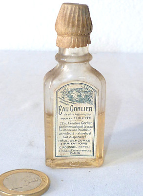 ALTE KLEINE FLASCHE PUB APOTHEKE WASSER GORLIER VERSIEGELT