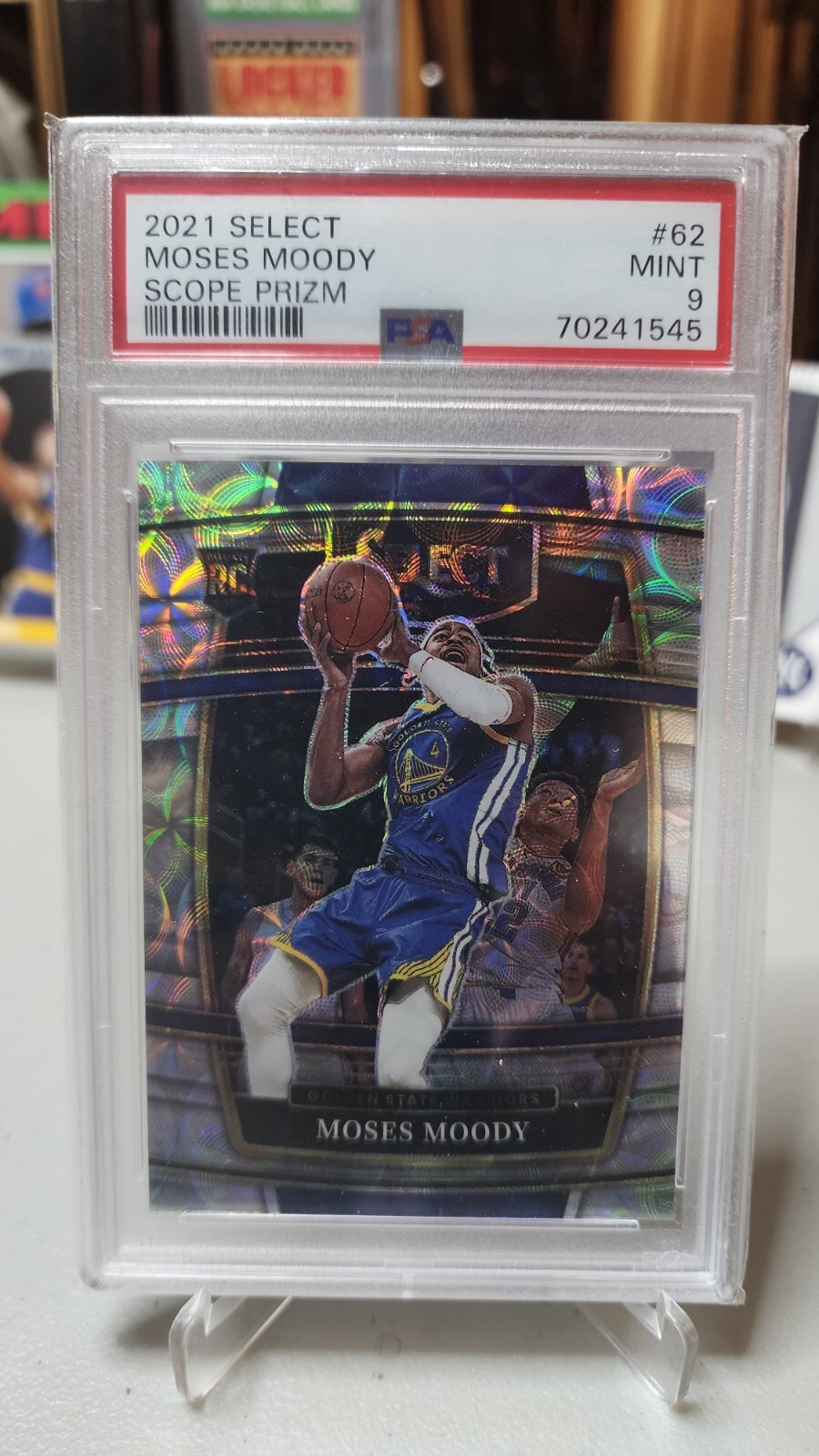 2021 Panini Select Basketball Moses Moody Concourse Level Scope Prizm #62