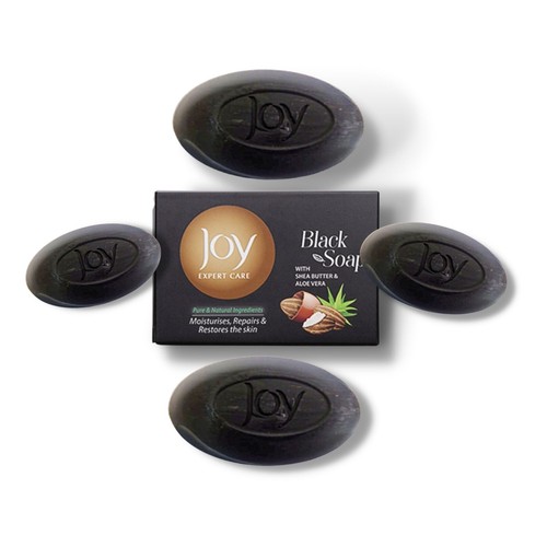 Joy sapone nero con burro di karitè e aloe vera - tutto naturale - Foto 4 di 5