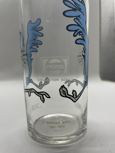 (1973) Pepsi Sammlerserie Looney Tunes - Road Runner Glas - Bild 2 von 2
