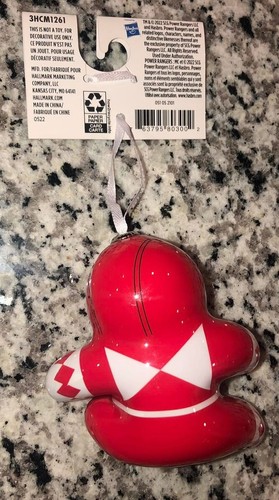 2024 LARGE Red Ranger Mighty Morphin Power Ranger Christmas Ornament New w Tag - Picture 2 of 2