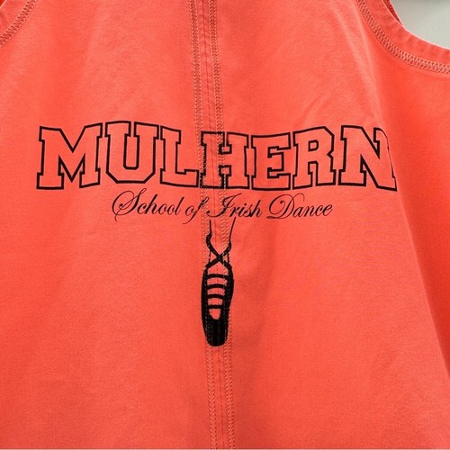 Lululemon Ivivva Coral Sleeveless Pleated Irish Dance School Logo Tank Top Sz 8 - Picture 4 of 10