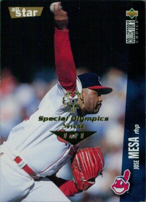 Jose Mesa 1996 Collector's Choice Baseball Card #121 Special Olympics Nevada 1/1