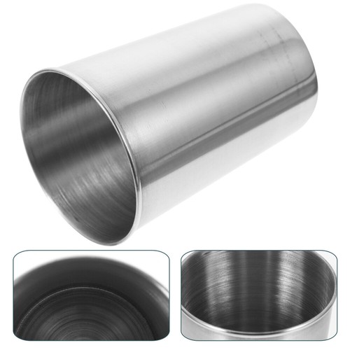 Tazze Acciaio Inox Acqua Latte Polvere Miscelazione Arredo Bagno Casale - Foto 10 di 12