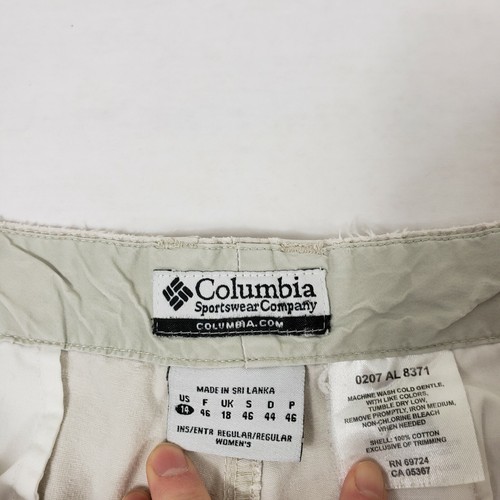 Pantaloni da trekking Columbia 14 donna vita alta outdoor casual cotone lavaggio leggero - Foto 5 di 12