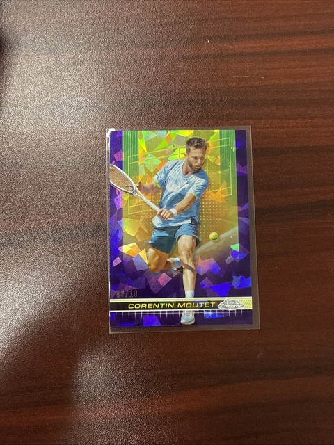2024 Topps Chrome Tennis Corentin Moutet Purple Sapphire 06/10 SSP #160