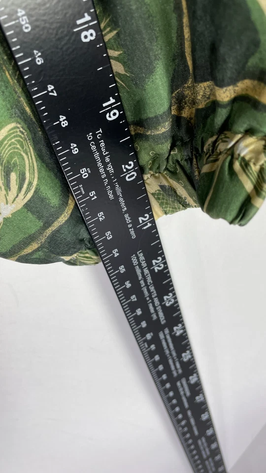 Vintage Active Studio Womens Full Zip 100% Silk Floral Print Green Size Large. - Image 4 of 4