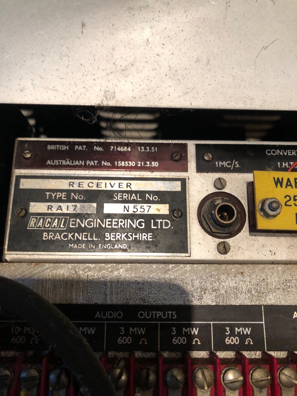 Racal RA 17 HF Communications Receiver 230v AC eBay