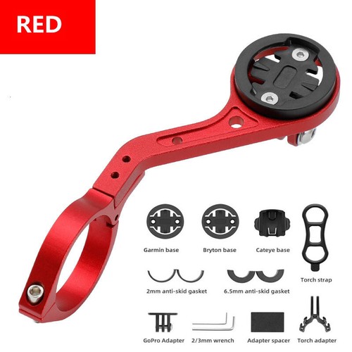 Soporte de montaje frontal para computadora de extensión de vástago de bicicleta para Garmin Bryton Cateye edge - Imagen 14 de 16