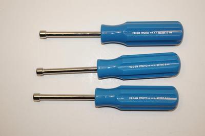3 New Proto Professional USA made 6mm Metric Nut driver