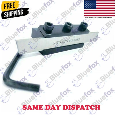 #ad #ad PARTING TOOL CUT OFF HOLDER 10MM SHANK WITH HSS BLADE 3 32quot;x1 2quot;x 4quot; FOR LATHE $23.99