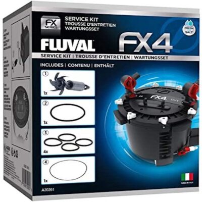 Fluval FX4 Maintenance Kit Magnetic Impeller O Rings Canister Filter Parts