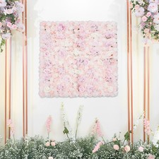 Artificial Flower Wall Background Silk Rose Flower Panels Wedding Backdrop Decor