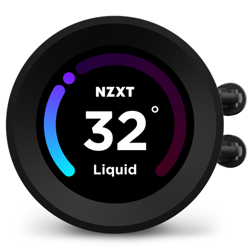 NZXT Kraken Elite 240 RGB, schwarz AiO Wasserkühlung für AMD + Intel CPU Display - Zdjęcie 3 z 5