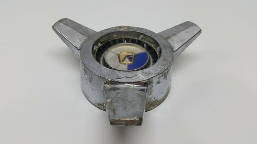 Vintage Ford Galaxie 890050-1 Chrome Spinner Tri-Bar Wheel Center Hubcap - Picture 2 of 4