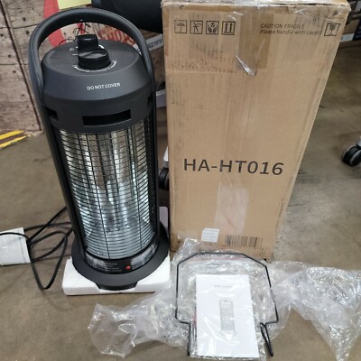 Ainfox HA-HT016 Black Electric Infrared Portable Space Heater W/Oscillation  24u0026#034; | eBay