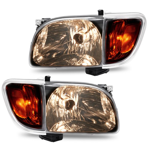 HECASA Headlights Corner Lamps w/Bulbs For Toyota Tacoma 2001-2004 LH&RH Side - Picture 5 of 23