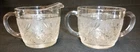 Anchor Hocking  SANDWICH CLEAR  Vintage Set of  CREAMER  and  OPEN SUGAR BOWL