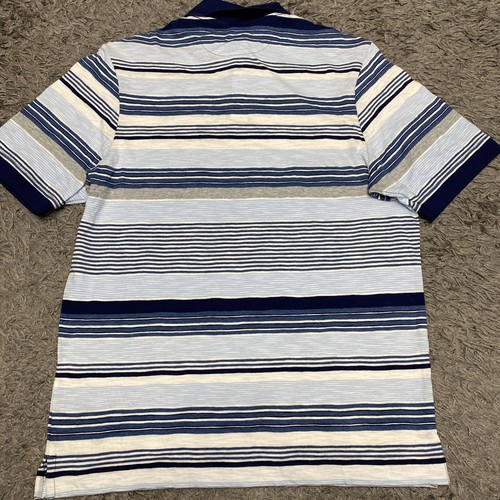 Cremieux Poloshirt Herren S blau weiß gestreift Mustique Kollektion Freizeit Neu mit Etikett Versand - Bild 23 von 24