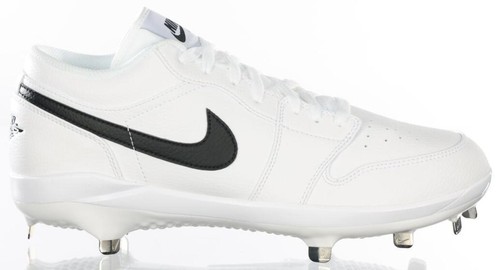 Sz 10.5 Nike Air Jordan 1 Retro Golf Cleat White Metallic  display picture 2