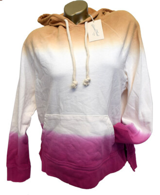 Universal Thread Dip Dye Hooded Sweatshirt Women's Size M Tri-Color Hoodie, NWT
