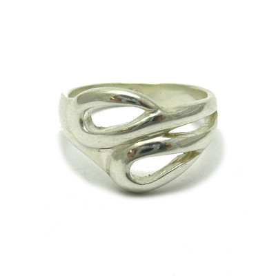 Stylish Genuine Sterling Silver Ring Solid Punctured 925 Handmade Empress