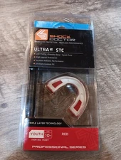 Shock Doctor ULTRA2 STC Pro Series Low Profile Mouth Guard Youth Age 10- Red