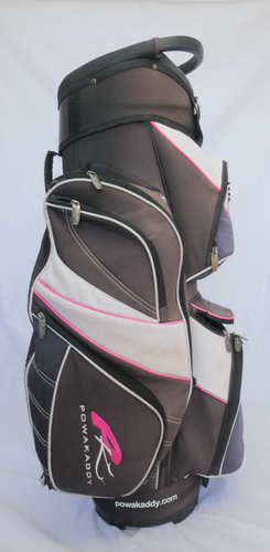 Powakaddy 14 Way Cart Bag - Black / Pink / Silver ~USED~ - Picture 3 of 11