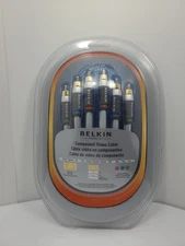 Belkin Pure AV Component Video Cable 4ft 4 Foot HDTV 24k Gold Plated Connectors