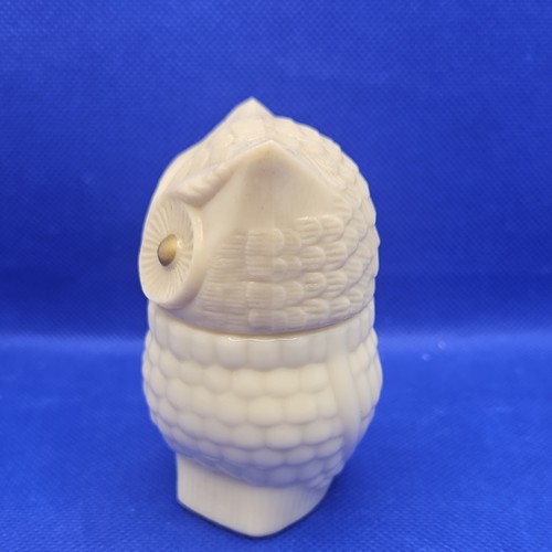 Vintage Avon Glass Owl Container Bottle Cream Collectible Pre-owned - Picture 6 of 9