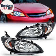 Headlight Assembly Compatible with 2004 2005 Honda Civic Headlamps Replacement B