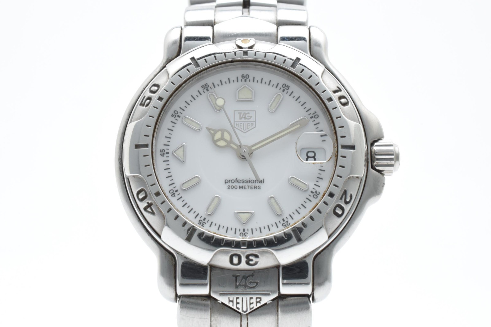 TAG HEUER Professional WH1211-K1 200M【box】 Vintage Quartz White Dial JAPAN image 4