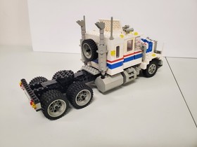 Lego 5580 -Model Team- Highway Rig Truck 1986 - 99% Complete - 1 Window Sub READ