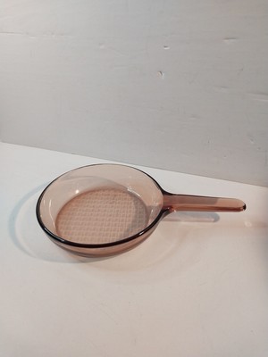 Vision Corning Ware Amber 7'' Waffle Bottom Frying Pan Skillet Corning USA