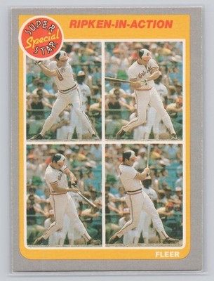 1985 Fleer Cal Ripken Jr. #626 Ripken-in-Action Super Special Star Baseball