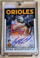 2021 Topps Ryan Mountcastle #86A-RMO 1986 Baseball 35th Anniversary Auto RC